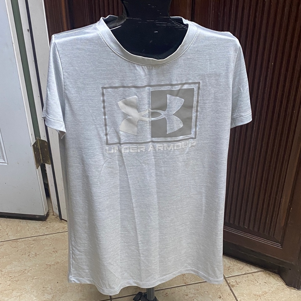 Under Armour Men's Light Gray Short Sleeve Tee